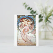 Dance, Mucha Briefkaart (Staand voorkant)