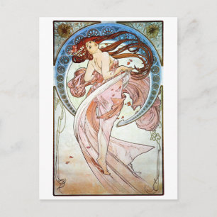 Dance, Mucha Briefkaart