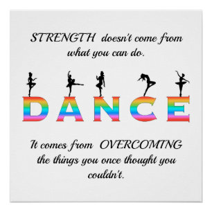Dance, multi-coloured perfect poster