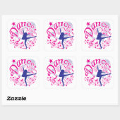 Dance Mum Vierkante Sticker (Vel)