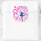 Dance Mum Vierkante Sticker (Tas)