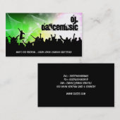 dance music visitekaartje (Voorkant / Achterkant)