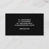 dance music visitekaartje (Achterkant)