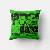 Dance; Neon Green Stripes Kussen (Achterkant)