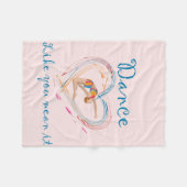 Dance net als jij het bedoelt fleece deken (Voorkant (Horizontaal))