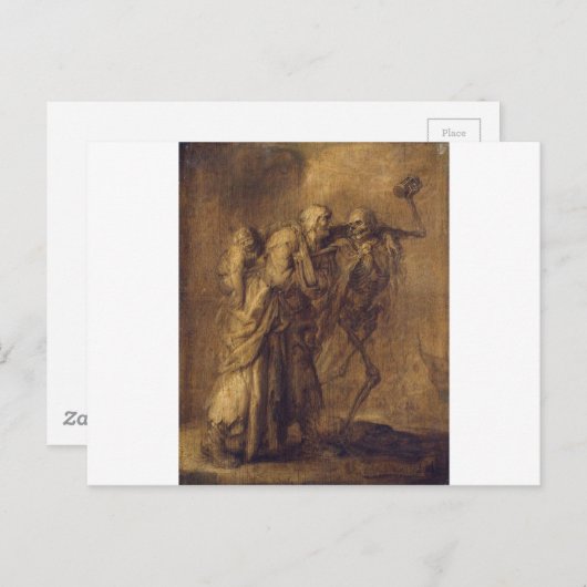 Dance of Death by Adriaen van de Venne Briefkaart (Voorkant / Achterkant)