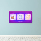 Dance of Life Zwangerschap Art Canvas Print (Insitu (Houten vloer))