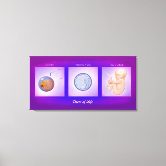 Dance of Life Zwangerschap Art Canvas Print (Voorkant)