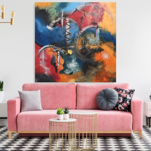 Dance of the Elements Canvas Afdruk (Insitu (Woonkamer))