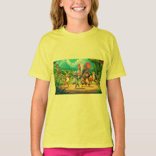 Dance-off Extravaganza: Cartoon Konijn neemt centr T-shirt