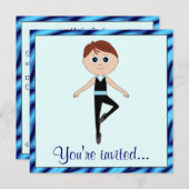 Dance Overweging met Boy Dancer Kaart (Voorkant / Achterkant)