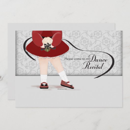 Dance Overweging Uitnodiging (Voorkant / Achterkant)