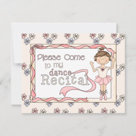 Dance Overweging Uitnodiging (Voorkant)