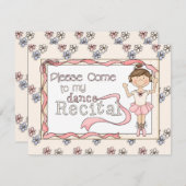 Dance Overweging Uitnodiging (Voorkant / Achterkant)