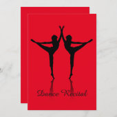 Dance Overweging-uitnodiging Kaart (Voorkant / Achterkant)