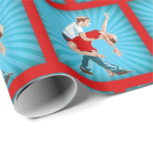 Dance Paar Cadeaupapier (Rol Hoek)