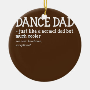 Dance papa is gewoon een normale vader, maar veel  keramisch ornament