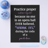 Dance Parents Audience Etiquette Lavender Flyer (Enkel)