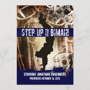 Dance Party Bar Mitzvah Uitnodiging