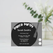 Dance Party Birthday Kaart (Staand voorkant)