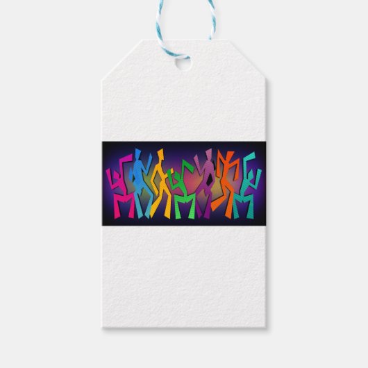 Dance Party Cadeaulabel (Voorkant)