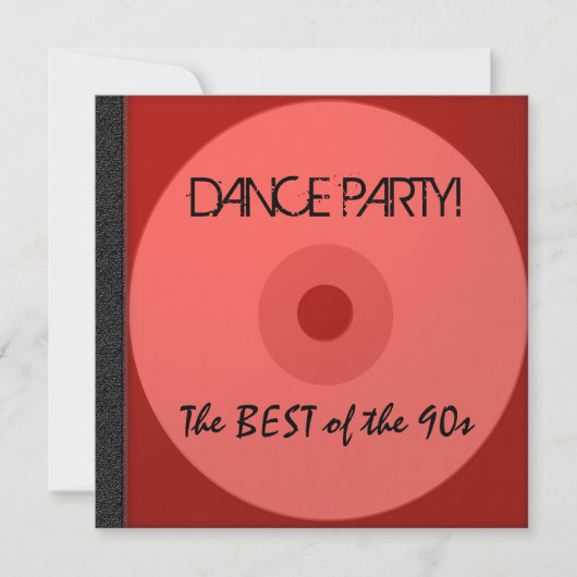 Dance Party CD nodigt uit Kaart (Voorkant)
