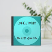 Dance Party CD nodigt uit Kaart (Staand voorkant)