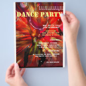 DANCE PARTY  FLYER AANPASBAAR ,TEKST (Hand)