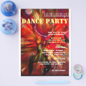DANCE PARTY  FLYER AANPASBAAR ,TEKST (Enkel)