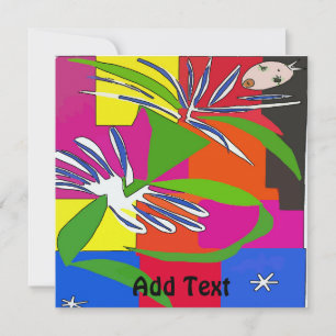 Dance Party Invite , Girl Kaart