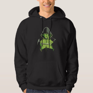 Dance Performer with Led Sticks Glow Sticking Glow Hoodie