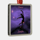 Dance Pink & Paars Metalen Ornament (Rechts)