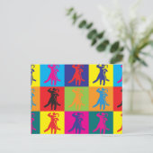 Dance Pop Art Briefkaart (Staand voorkant)