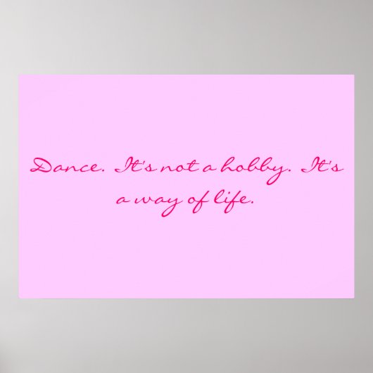 Dance Poster (Voorkant)