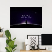 Dance Poster- Dance Believe Hope Dream Ballerina Poster (Thuiskantoor)