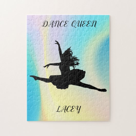 DANCE QUEEN RAINBOW PUZZLE AVEC NOM PERSONNALISÉ! (Vertical)