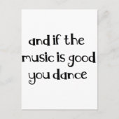 Dance quote briefkaart (Voorkant)