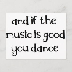 Dance quote briefkaart