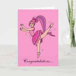 Dance recital gefeliciteerd! kaart