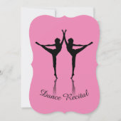 Dance recital invitation custom color (Devant)