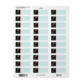 Dance Return Address Label (Full Sheet)