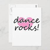 Dance Rocks. Briefkaart (Voorkant / Achterkant)