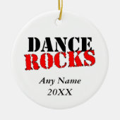 Dance Rocks Keramisch Ornament (Voorkant)