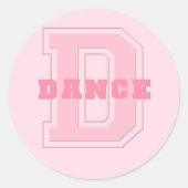 Dance Ronde Sticker (Voorkant)