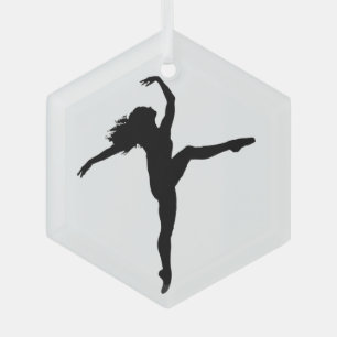 Dance Silhouette Ballet Glas Ornament