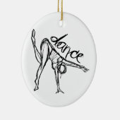 Dance Sketch Keramisch Ornament (Rechts)