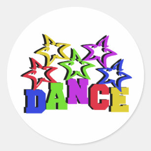 Dance Stars Ronde Sticker