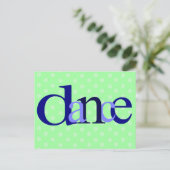 Dance Stippen Briefkaart (Staand voorkant)