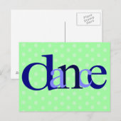 Dance Stippen Briefkaart (Voorkant / Achterkant)