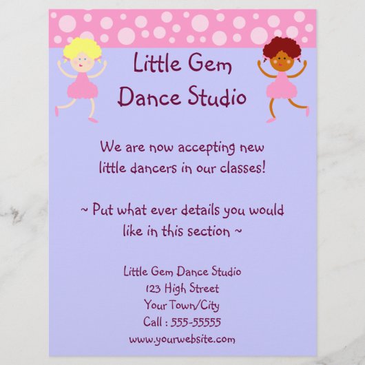 Dance Studio Business Flyer (Voorkant)